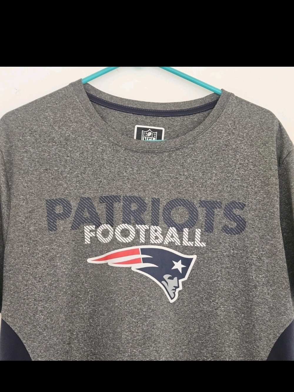 New England Patriots Gray Football Tee